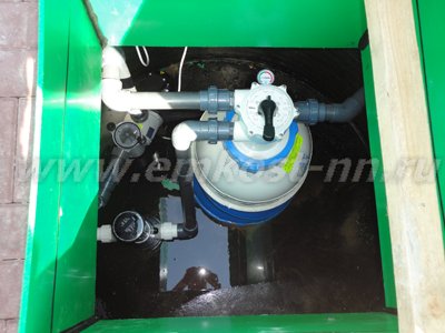 Круглый бассейн Ø4000 для банного комплекса — фото 6