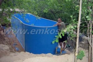 Овальный пластиковый бассейн из каталога