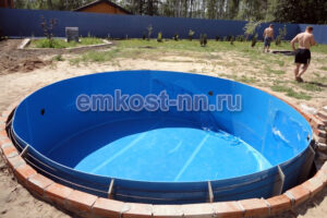 Круглый бассейн из полипропилена — фото 10