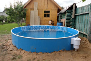 Круглый бассейн из полипропилена — фото 9