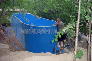 Овальный бассейн из полипропилена — фото 2