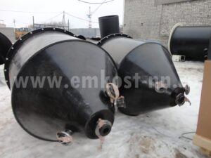 Бункер из полипропилена — вид сбоку
