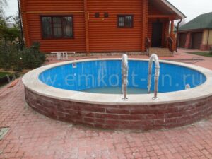 Овальный бассейн из полипропилена