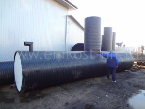 Ёмкость 30 м³ из полипропилена — деталь конструкции