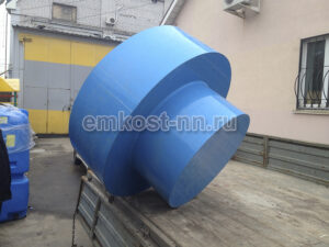 Овальная купель из полипропилена при транспортировке