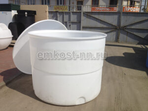 Круглая купель из полипропилена для бани — фото 2