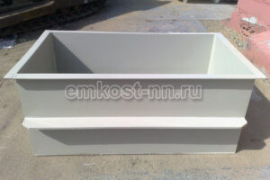 Прямоугольная купель из полипропилена для бани