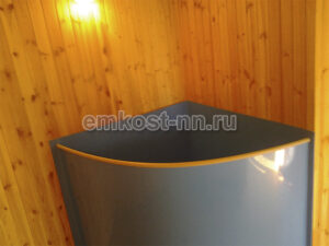 Угловая купель из полипропилена для бани