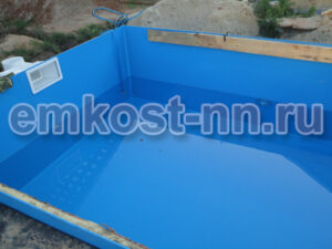 Вставка (облицовка) в бетонный бассейн из полипропилена — фото 2