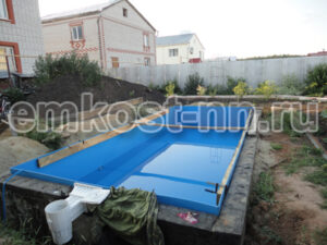 Вставка (облицовка) в бетонный бассейн из полипропилена