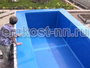 Вставка (облицовка) в бетонный бассейн из полипропилена — фото 4