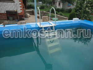 Вставка (облицовка) в бетонный бассейн из полипропилена — фото 7
