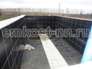 Вставка (облицовка) в бетонный бассейн из полипропилена — фото 8